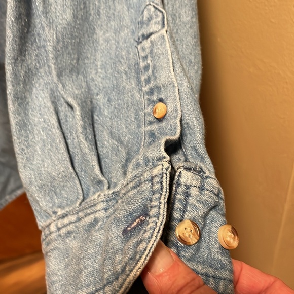 Bimini Bay Outfitters Denim Long Sleeve Shirt Size Large - Picture 8 of 8
